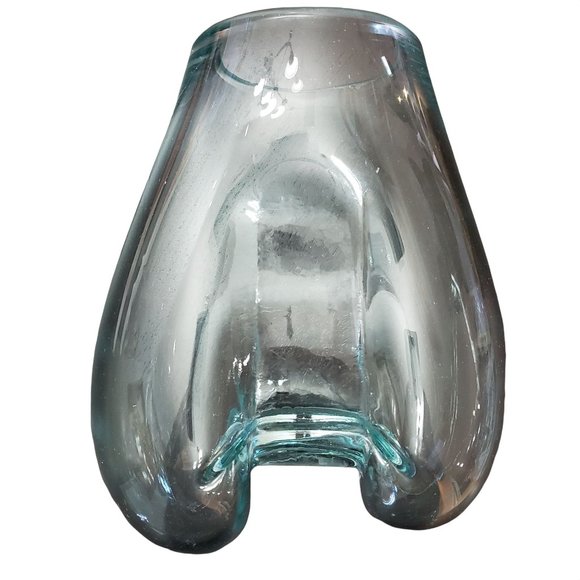 Molten Glass Decorate Vase with Natural Wood - Picture 5 of 13